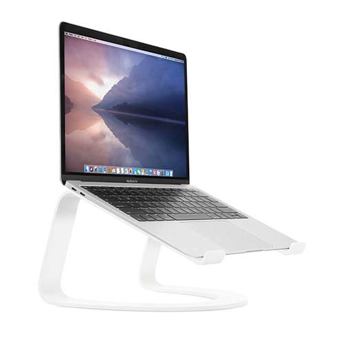 TwelveSouth stojan Curve SE pre MacBook - White Aluminium 