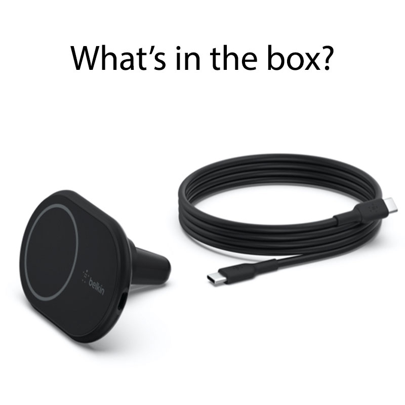 Belkin Boost Charge Magnetic Wireless Car Charger 10W - Black 