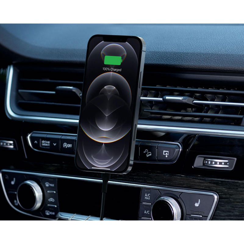 Belkin Boost Charge Magnetic Wireless Car Charger 10W - Black 