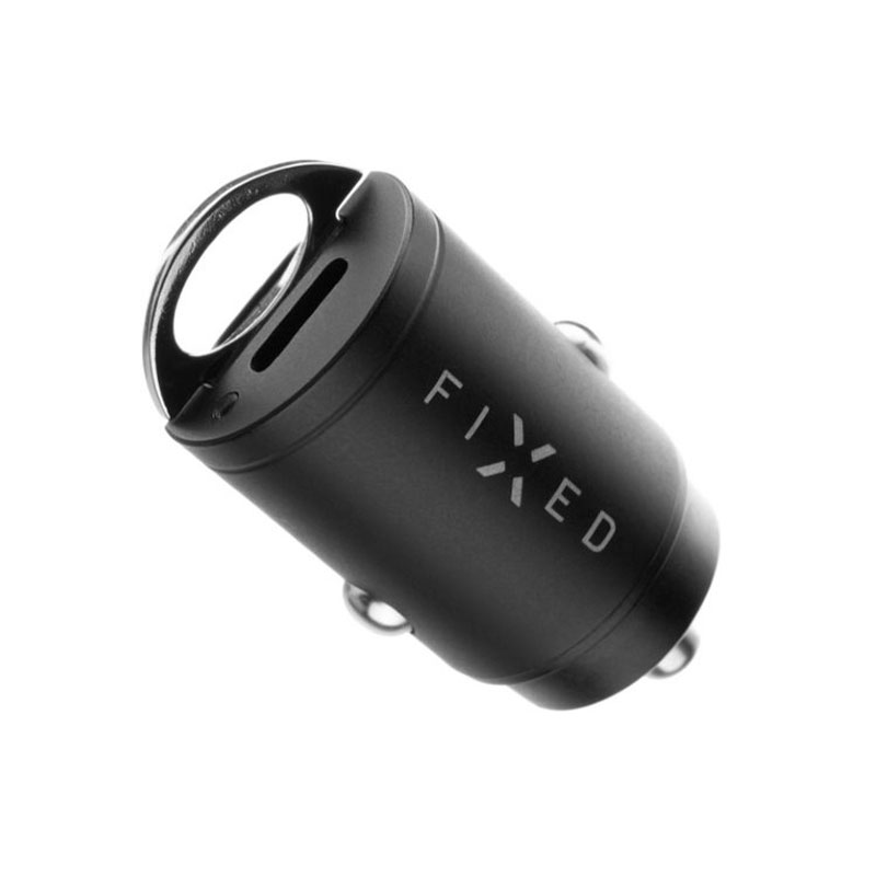 FIXED Autonabíjačka s 2x USB-C výstupom, PD30W - čierna 