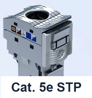 Legrand LINKEO-C Keystone Cat5e, tieneny STP, samorezný TOOLESS, strieborný, pack 24ks 