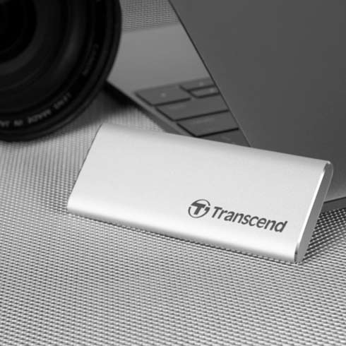 Transcend SSD 1TB ESD260C USB 3.1 Gen 2 - Silver Aluminium 