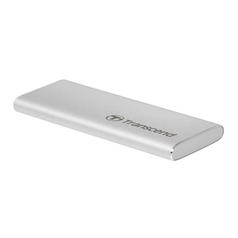 Transcend SSD 1TB ESD260C USB 3.1 Gen 2 - Silver Aluminium 