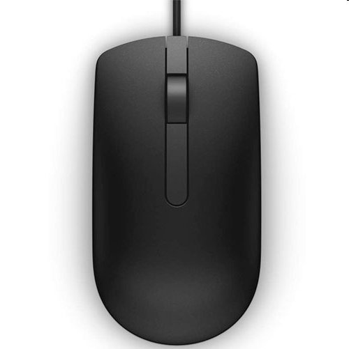 DELL MS116 optická myš s podporou posúvania, 3 tlačidlá, USB, čierna 