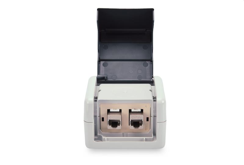 DIGITUS Zásuvka modulární 2 port, neosadená na omietku, OUTDOOR IP44 