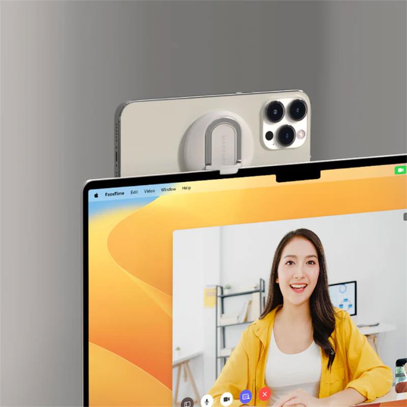 SwitchEasy MagLink MagSafe iPhone Mount for MacBooks - White 