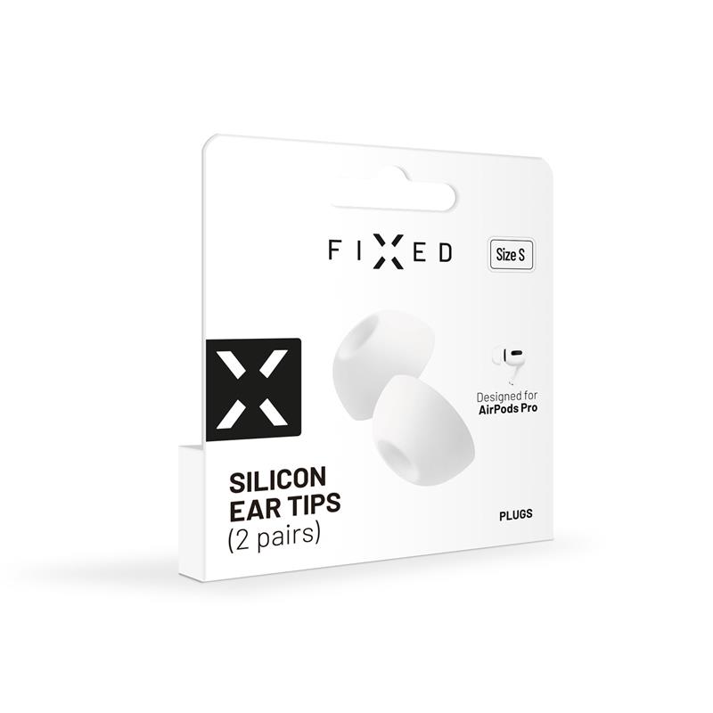 FIXED silikonové štuple pre Apple AirPods Pro/Pro 2, veľkosť S, 2 sady 