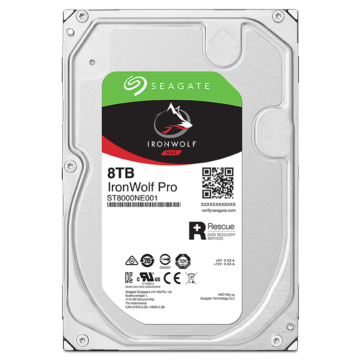 Seagate Ironwolf Pro NAS HDD 8TB SATA 