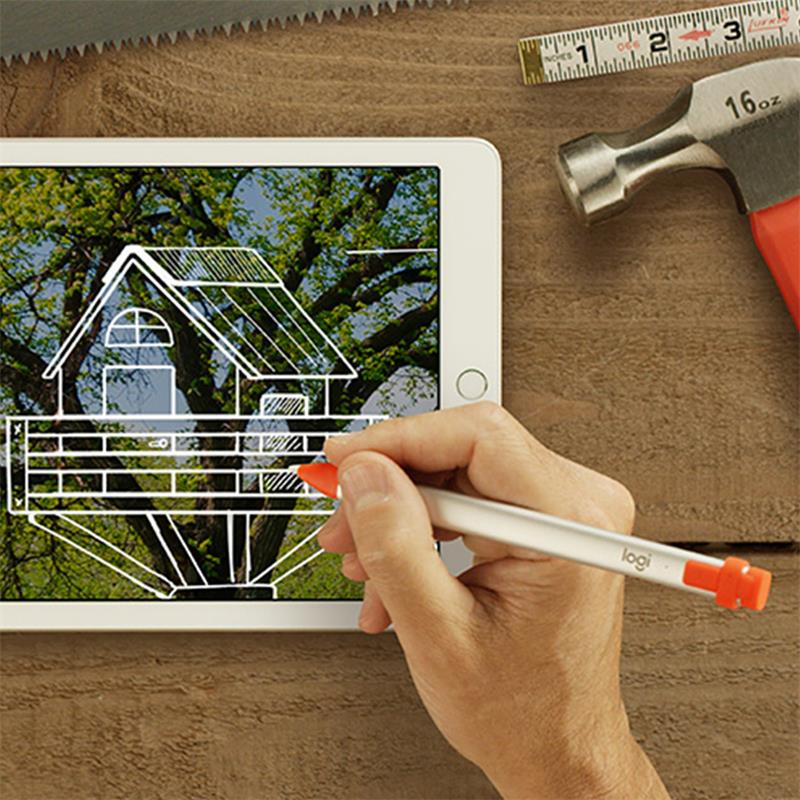 Logitech Crayon - pencil - digitálne pero pre iPad - Lightning (všetky modely od 2018 a novšie) 
