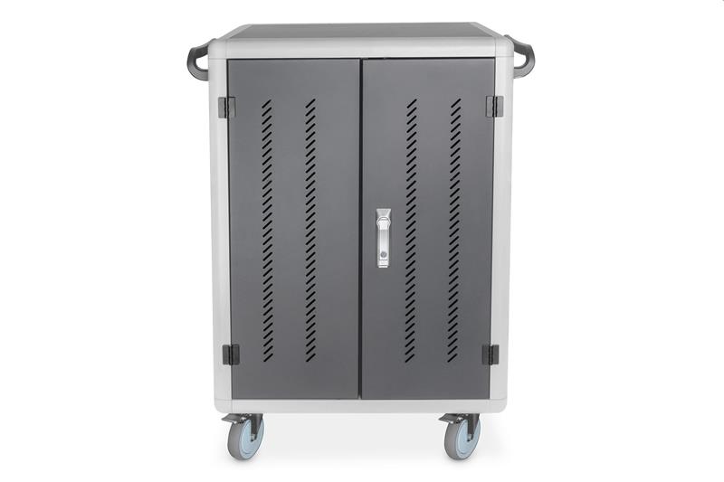 DIGITUS nabíjecí vozík pro notebooky/tablety, až pro 30 zařízení do 15,6", 30xUSB-A (5V/2,1A - 10W na zař.) 