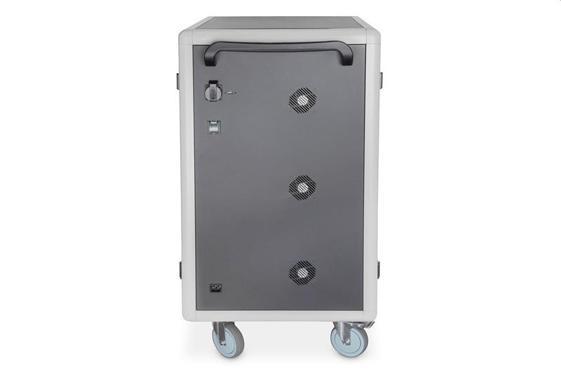 DIGITUS nabíjecí vozík pro notebooky/tablety, až pro 30 zařízení do 15,6", 30xUSB-A (5V/2,1A - 10W na zař.) 
