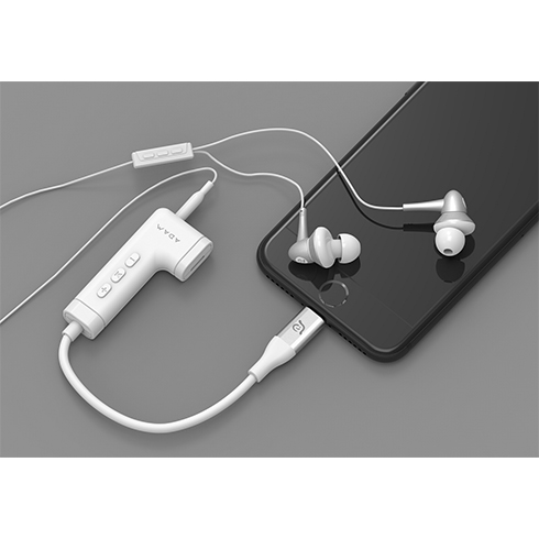 Adam Elements iLinio Lighting/Aux/Charging adaptér - White 