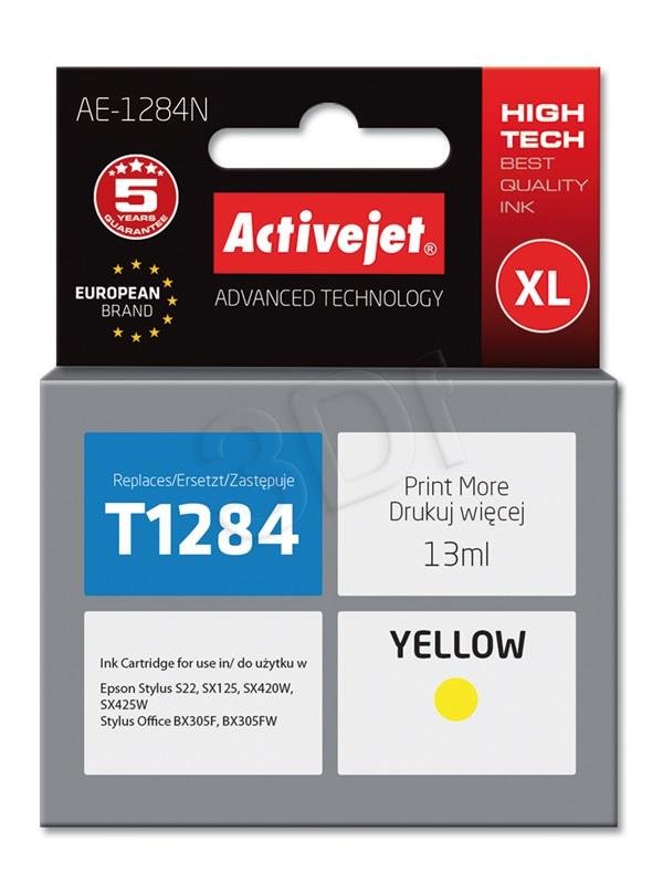 ActiveJet atrament AE-1284 náhrada za Epson T1284 yellow 13 ml