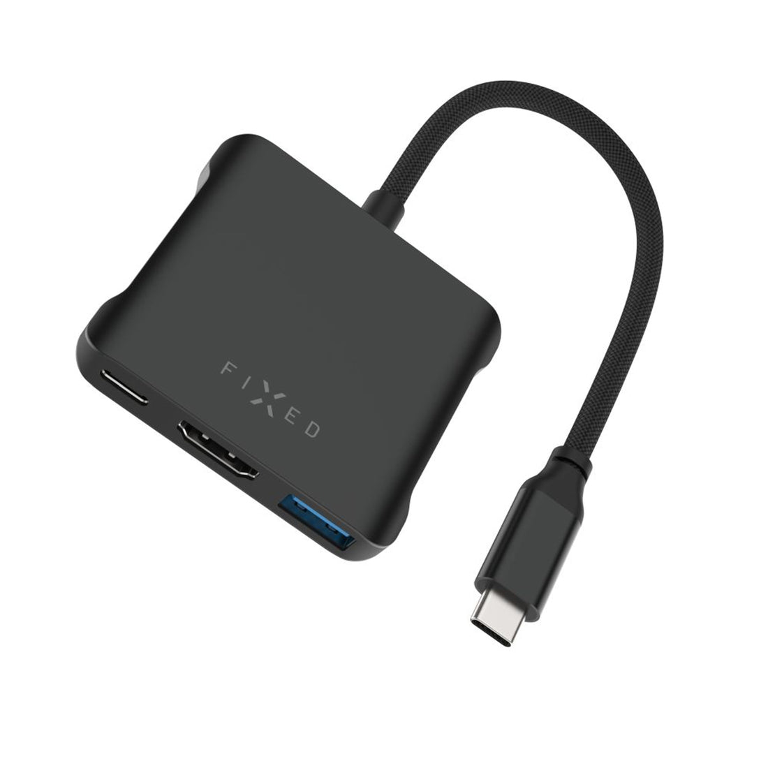 5-port hliníkový USB-C FIXED HUB, 140W, PD3.1