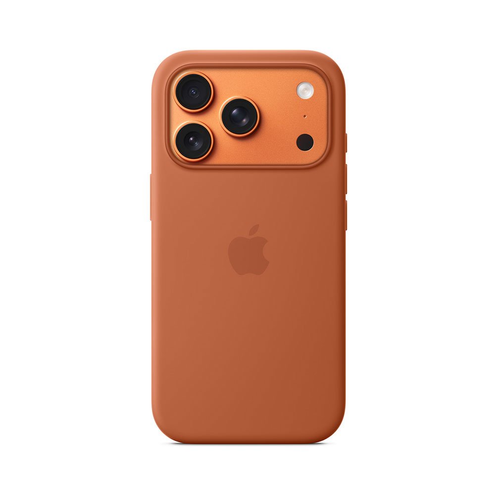 iPhone 17 Pro Silicone Case with MS – Terra Cotta