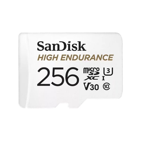 SanDisk High Endurance 256GB microSD card 100/40MBps