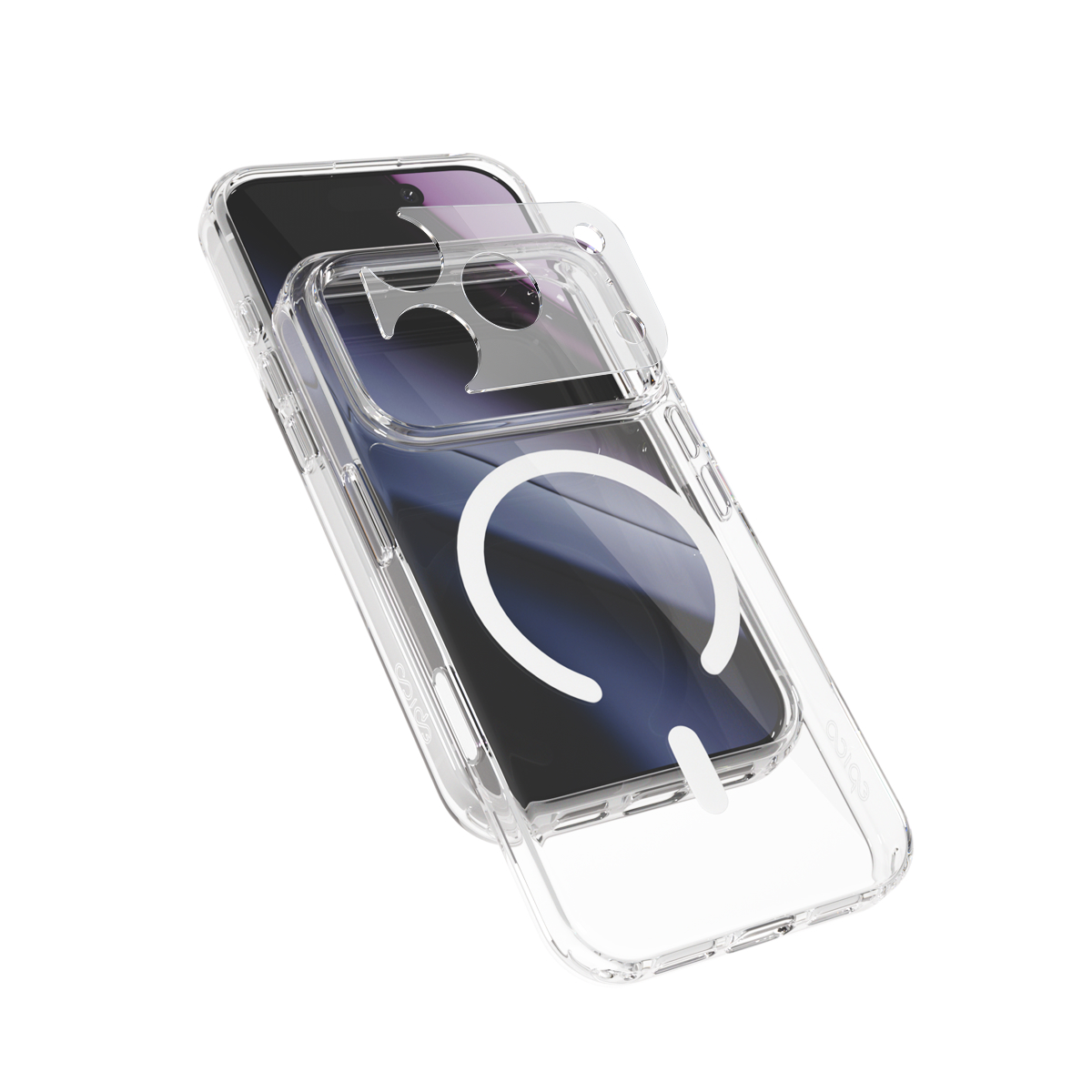 iStores by Epico Hero Mag+ Case iPhone 17 Pro Max/18 Pro Max & Magsafe kompatibilný - transparentný