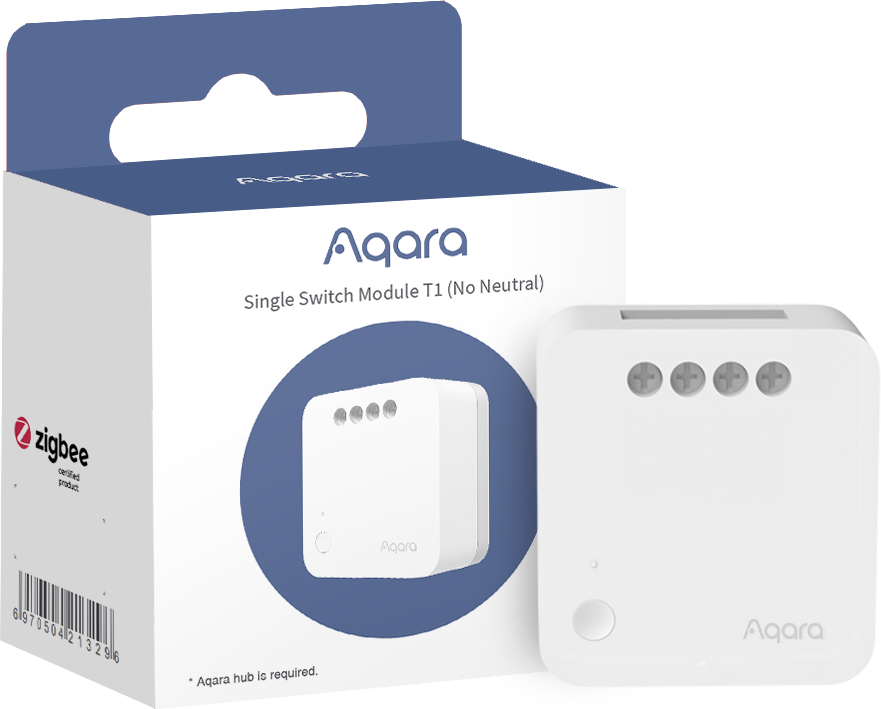Aqara Smart Home Spínací modul T1 bez Pripojenie Neutrálneho vodiča