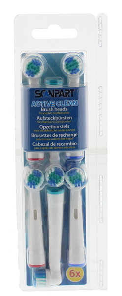 ScanPart Náhradné hlavice zubnej kefky ako OralB 